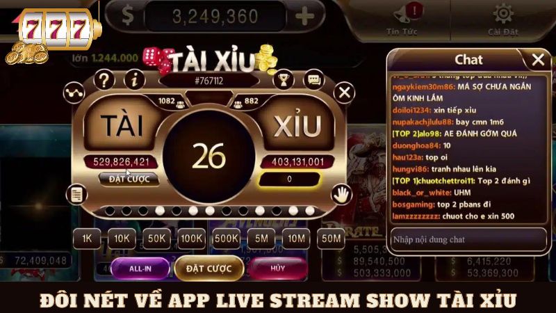 App-Live-Stream-Show-Tai-Xiu